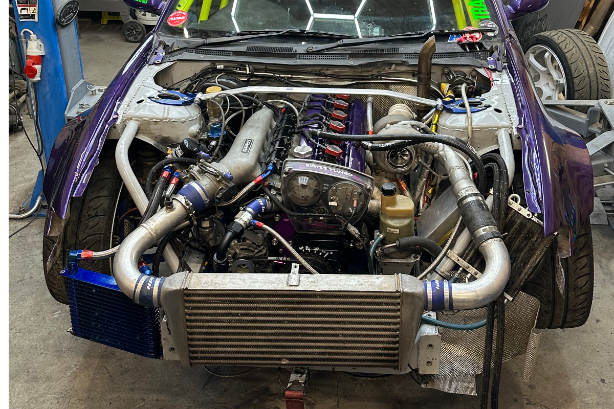 Swiss Drifter Mr Du Pasquier uses Garrett  G35-900 on his RB powered Nissan S15