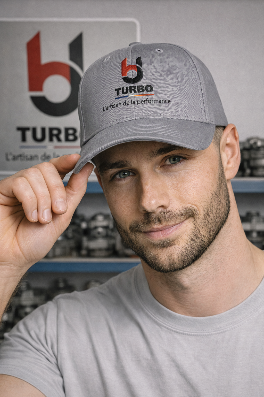 Garrett - Casquette BJ Turbo – Grise