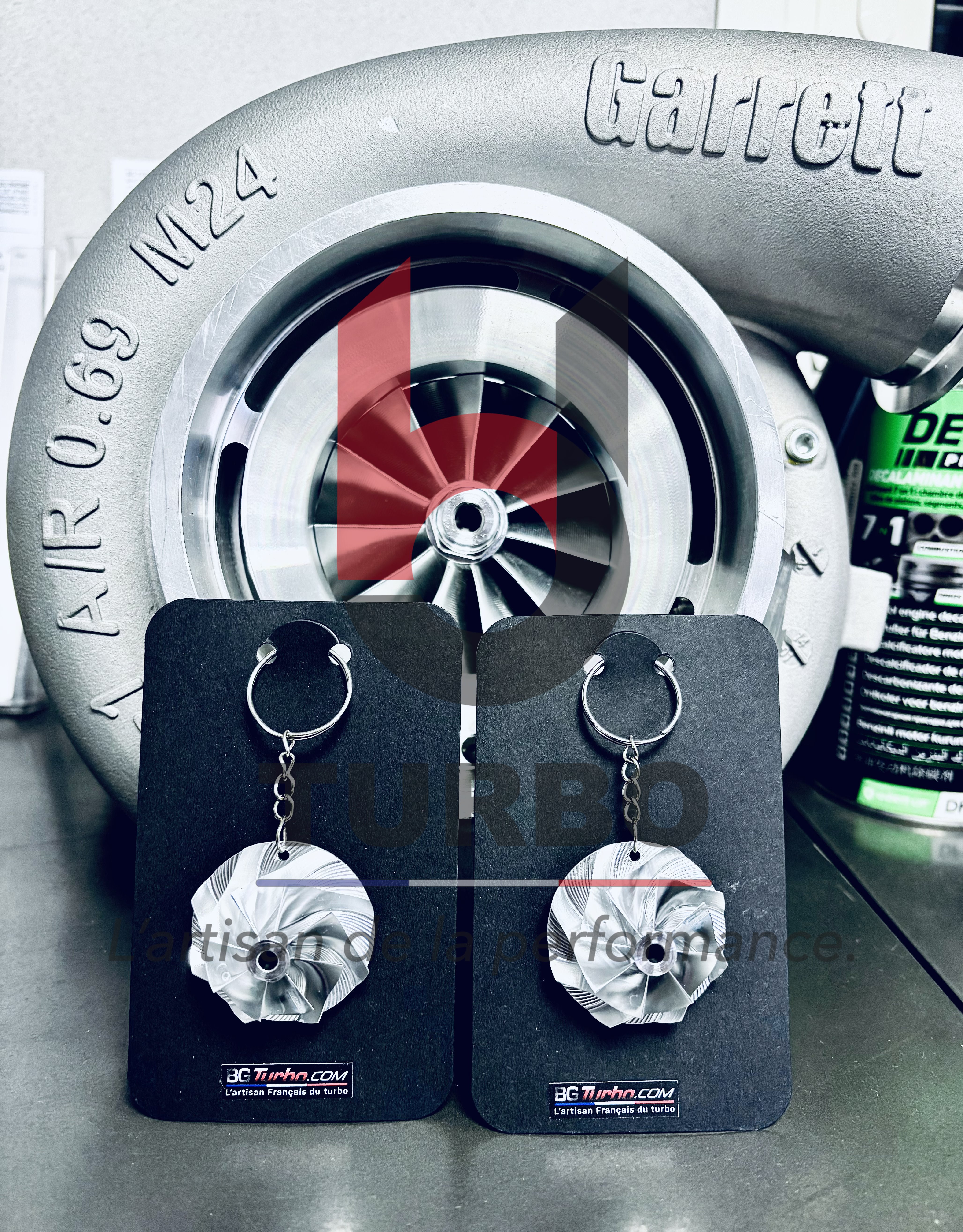 Garrett - Porte-clé roue forgée MFS Performance – Édition BG Turbo
