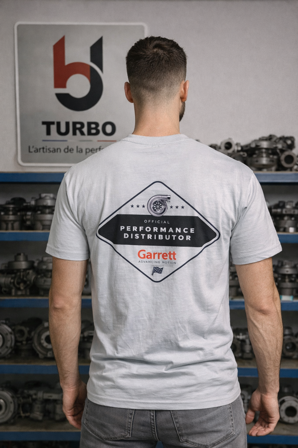 Garrett - T-shirt BJ Turbo - Gris