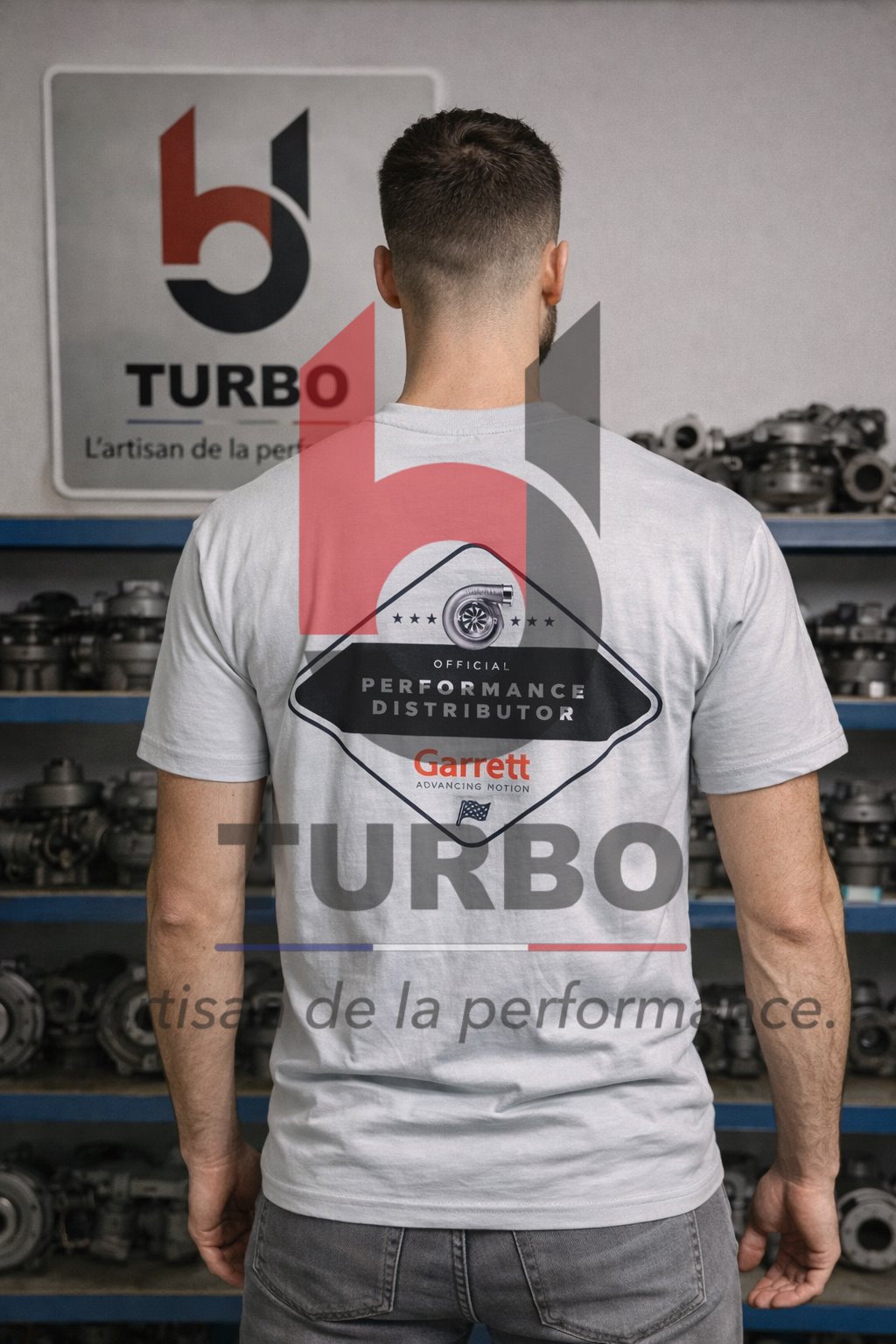 T-shirt BJ Turbo - Gris
