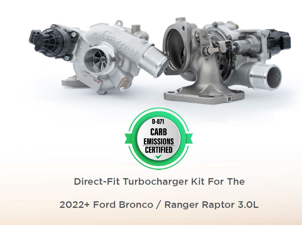 Garrett - TURBO - NEUF - HYBRIDE STAGE2 - FORD RANGER RAPTOR BRONCO 3.0L V6 TWIN POWER - GT1752S UP TO 640CV - LH N2DZ-6K682-B RH N2DZ-6K682A