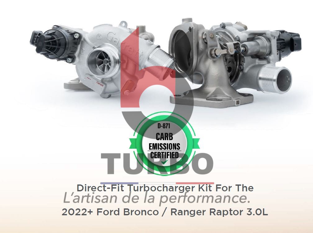 TURBO - NEUF - HYBRIDE STAGE2 - FORD RANGER RAPTOR BRONCO 3.0L V6 TWIN POWER - GT1752S UP TO 640CV - LH N2DZ-6K682-B RH N2DZ-6K682A
