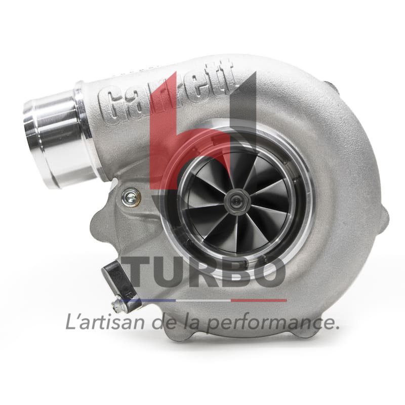 TURBO - NEUF - BALL BEARING - TURBO ASSEMBLY V-BAND / V-BAND 1.01 A/R WASTEGATE - 934118-5002S - G30-725 Nouvelle aéro compresseur G SERIES Gen II pour un maximum de puissance avec un meilleur rendement pour une température entrée moteur réduite et une pression de suralimentation encore plus élevée, roue compresseur 54 ou 58 ou 62mm rendement max 80%. Roue turbine en MAR-M jusqu'à 1050° C, nouvelle aéro pour plus de perméabilité et un meilleur rendement turbine. Les turbochargers assemblés sont calibrés avec des actuateurs à 0,5bar. Carters échappement en acier inoxydable jusqu'à 1050°C. Restricteur d'huile et raccords d'eau fournis. Perçage et usinage pour capteur régime turbo.
